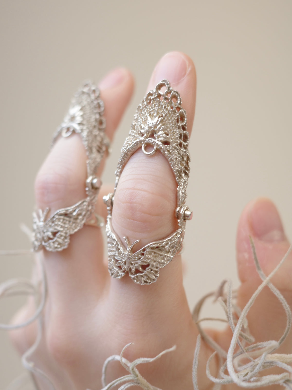 Lace Cast Armor Ring