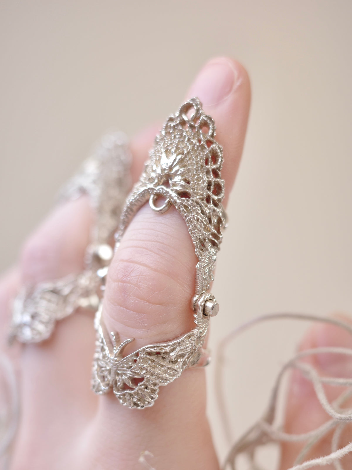 Lace Cast Armor Ring